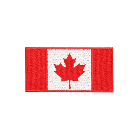 Patch – Canadian Flag – 4X2 – Red