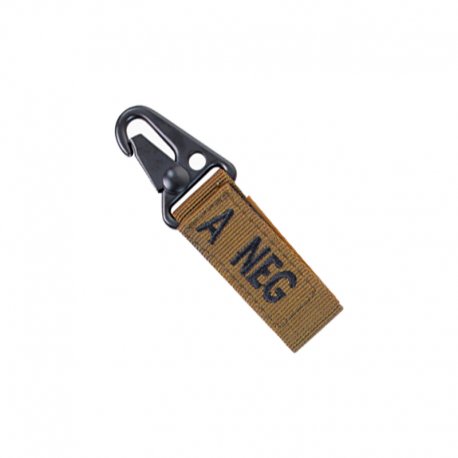 Condor Blood Type Key Chain A- Coyote Brown