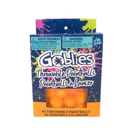 Goblies Throwable Paintballs – 40 Count – Orange