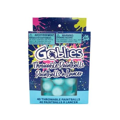 Goblies Throwable Paintballs – 40 Count – Teal