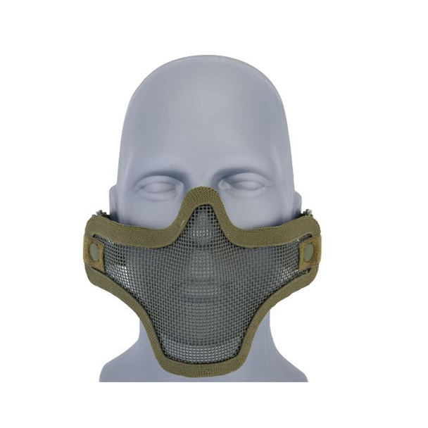 Lancer Tactical Metal Mesh Half-Mask - OD