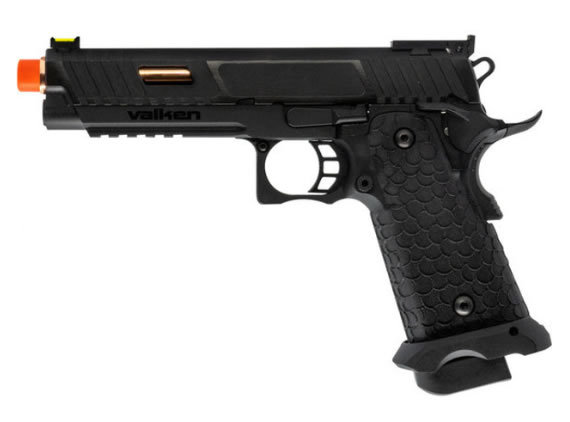 Valken BY HICAPA CO2 Blowback Airsoft Pistol - Black