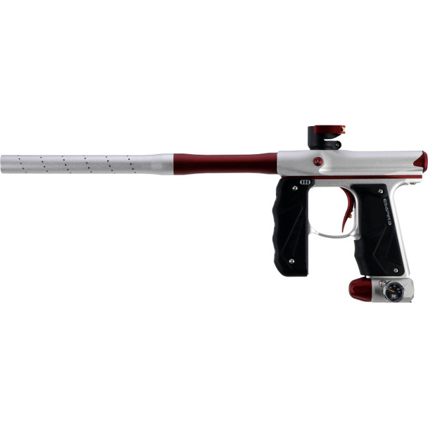 Empire Mini GS Paintball Gun w/ 2pc Barrel – Silver/Red