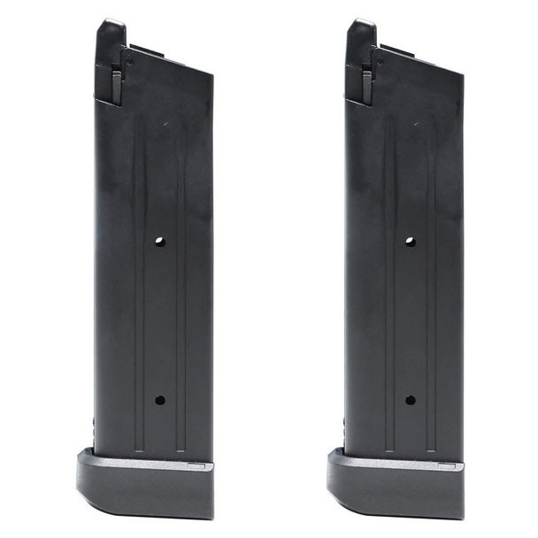 SRC Hi-Capa Green Gas Magazine 2 Pack with Extended Barrel Kit