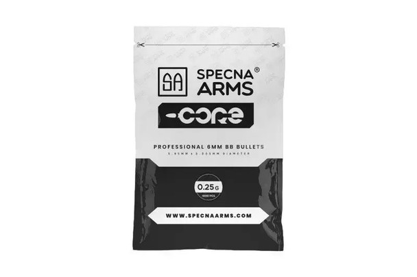 Specna Arms Airsoft 6mm BB CORE 0.25g 1000ct White