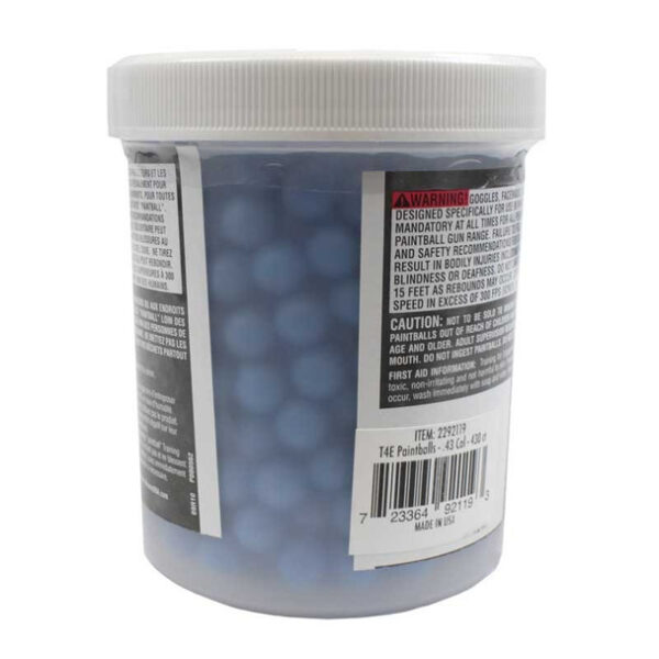 Umarex T4E .43 Cal Paintballs Blue/Light Blue – 430CT JAR