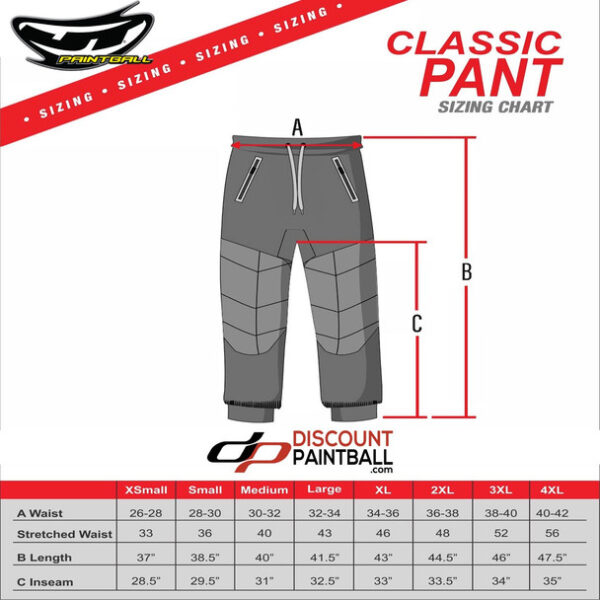 JT Classic Paintball Pants Spring Blue/Orange