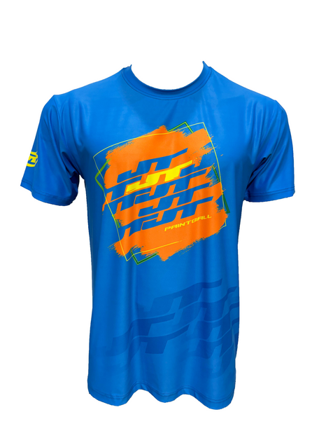 JT Stretchy Soft T-Shirt Blue/Orange