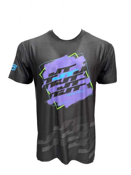 JT Stretchy Soft Paintball T-Shirt Teal/Purple