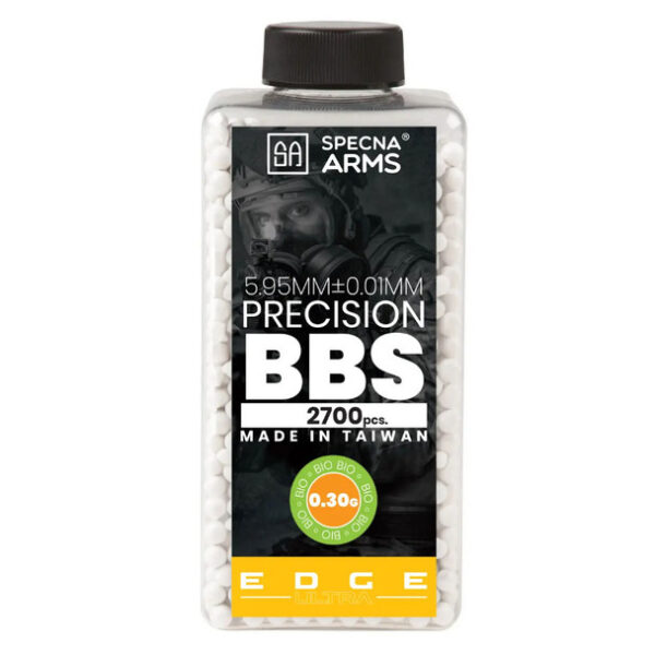 Specna Arms Airsoft 6mm BIO BB EDGE Ultra 0.30g Bottle 2700ct – White