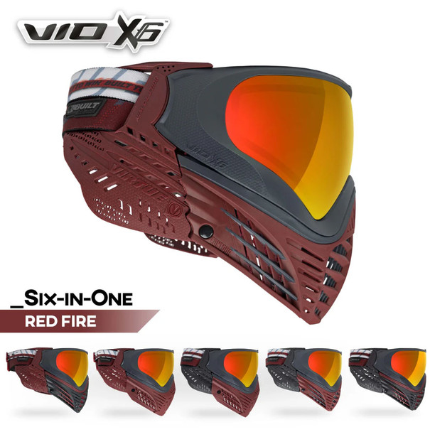 Virtue VIO X6 Paintball Goggle – Red Fire