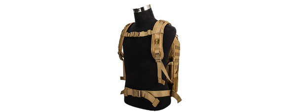Lancer Tactical Assault Backpack (Khaki) Lancer Tactical Assault Backpack (Khaki) - Image 3