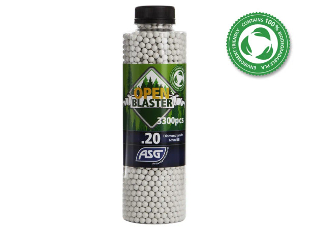 ASG Open Blaster 6mm Airsoft BIO BB .20g 3300ct White