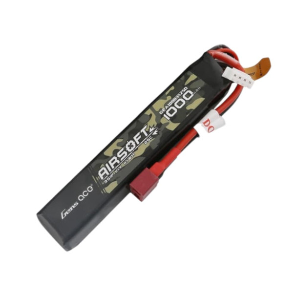 Gens Ace 11.1V 1000 mAh 25C Li-Po Stick Deans Airsoft Battery
