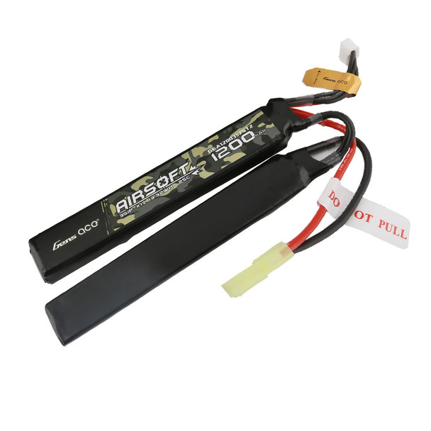 Gens Ace 11.1V 1200 mAh 25C Li-Po 2-Panel Airsoft Battery