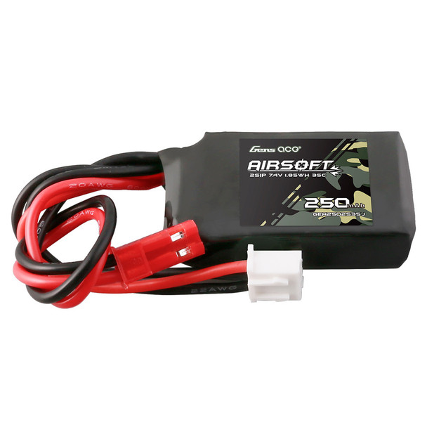 Gens Ace 7.4V 250mAh 35C Li-Po Mini Brick JST Battery for Fusion Engine
