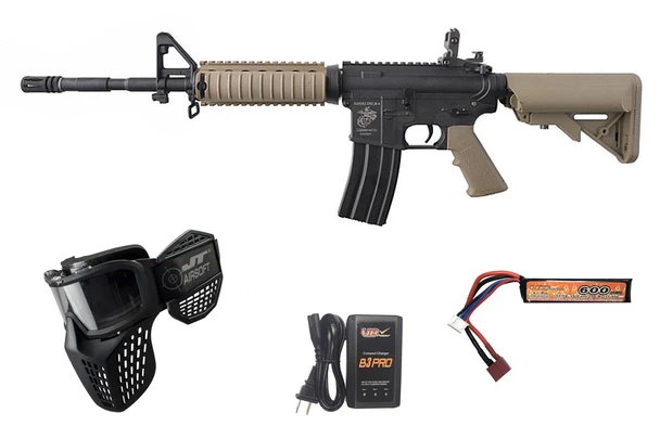 Specna Arms Gen 2 F12 FLEX Gate X-ASR Airsoft Rifle Starter Package Black/Tan