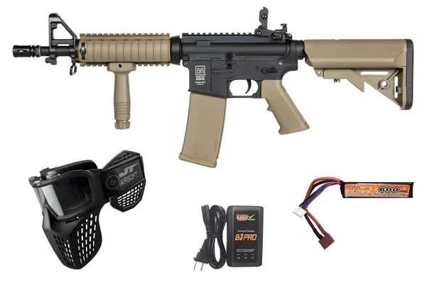 Specna Arms Gen 2 F13 FLEX Gate X-ASR Airsoft Rifle Starter Package Black/Tan